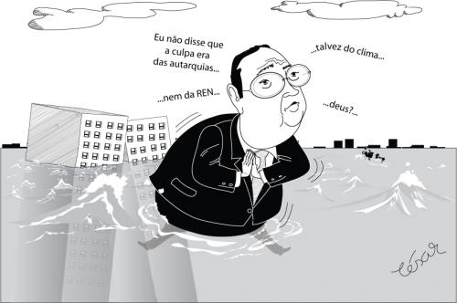 Cartoon: A culpa nao e minha (medium) by besereno tagged flood,inunda