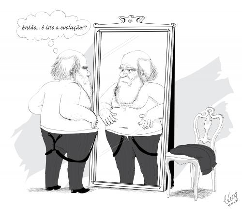 Cartoon: Darwin - 200 anos (medium) by besereno tagged darwin