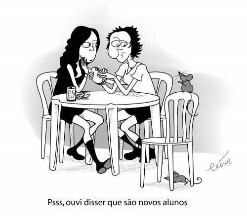 Cartoon: New students- Novos estudantes (medium) by besereno tagged rats,ratos,school,escola