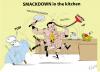 Cartoon: Smackdown in the kitchen (small) by besereno tagged wrestlers,randy,orton,triple
