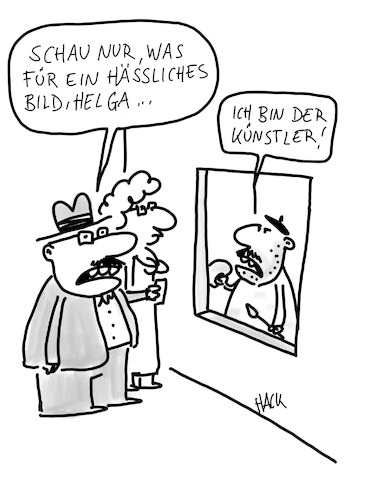 Cartoon: Hässliches Bild (medium) by ichglaubeshackt tagged kunstwerk,modernekunst,malerei,sammlung,ausstellung,kunstgalerie,malkurs,vernissage,kunst,künstler