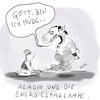 Cartoon: Aladin und die Energiesparlampe (small) by ichglaubeshackt tagged aladdin,aladin,lampe,wunderlampe,märchen,dschinn,energie,energiesparlampe,nachhaltigkeit,müde,schlaf,schlaflos,schlafen,nacht