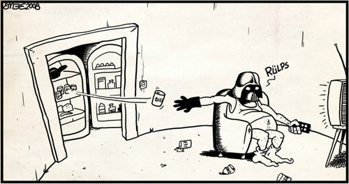 Cartoon: Vader Privat 5 (medium) by embe tagged darth,vader,privat,embe