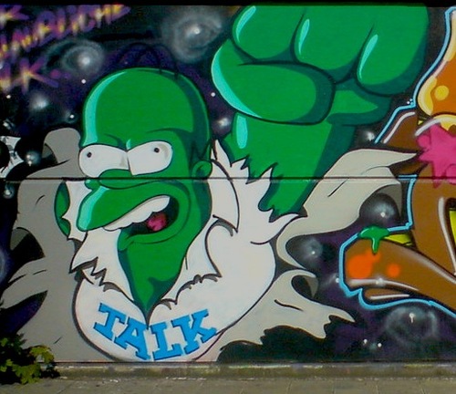 Cartoon: homer (medium) by kkkkk tagged hulk