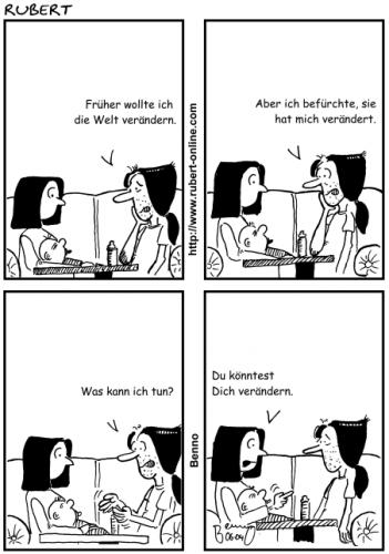Cartoon: Änderungen (medium) by benno tagged veränderung
