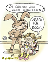 Cartoon: Versteck Dich. (small) by KritzelJo tagged ostern,verstecken,verkleiden,osterhase,osterei,junge,mädchen