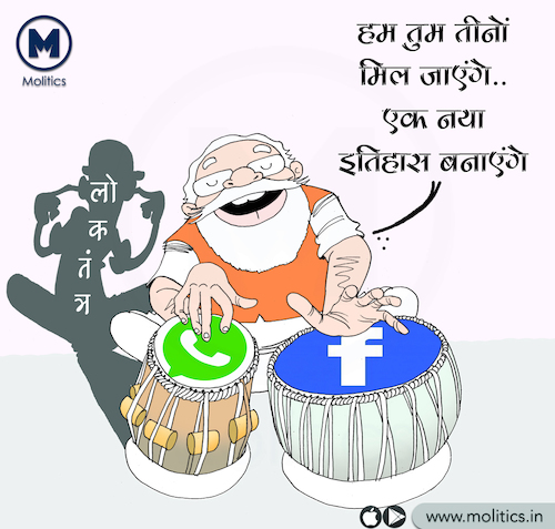 Cartoon: Funny political cartoon in india (medium) by molitics tagged funnypoliticalcartoon2020,indianpoliticalcartoons,politicalcartoons,politicalcaricature,toppoliticalcartoons,caronaviruse