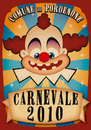 Cartoon: CARNEVALE A PORDENONE (small) by zellaby tagged carnevale pordenone clown zellaby postcard