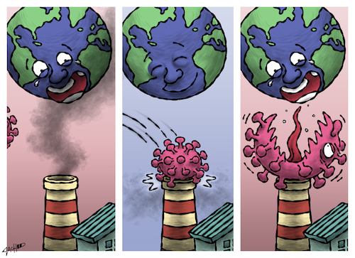 Healing the Earth? By cartoonistzach | Nature Cartoon | TOONPOOL