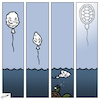 Cartoon: Up (small) by cartoonistzach tagged environment,balloon,turtle