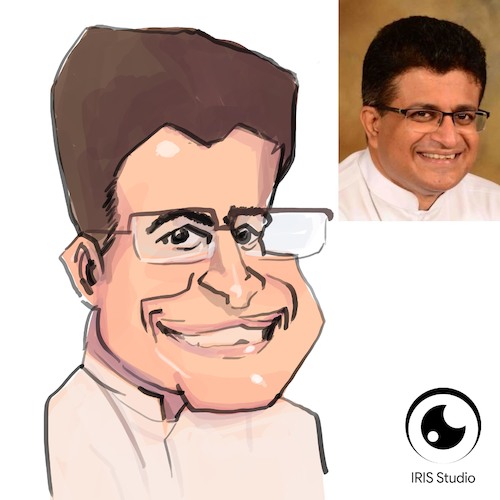 Cartoon: CARICATURE CARTOON OF UDAYA GAMM (medium) by Gamika tagged colombo,cartoon