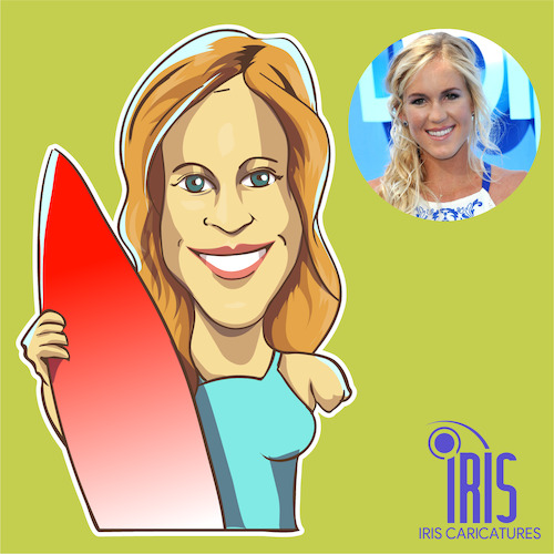 Cartoon: caricature of  bethany hamilton (medium) by Gamika tagged caricature