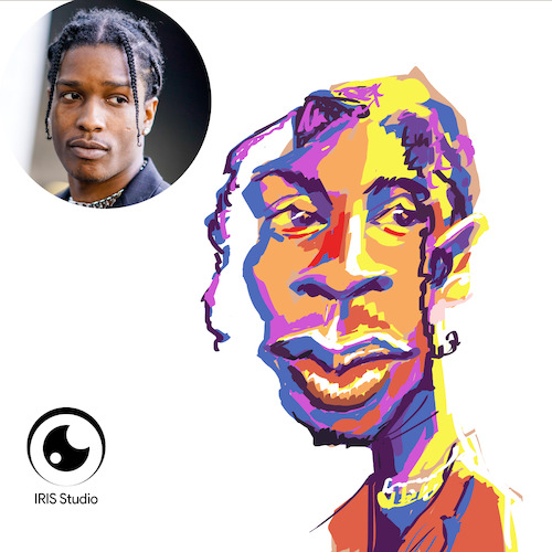 Cartoon: CARICATURE OF ASAP ROCKY (medium) by Gamika tagged caricature,of,asap,rocky