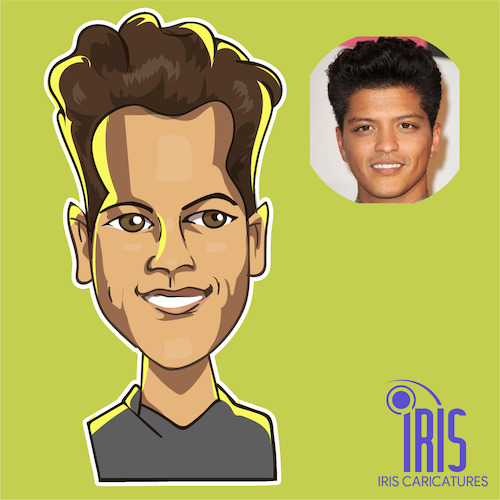 Cartoon: caricature of bruno mars (medium) by Gamika tagged colombo,sri,lanka,caricature