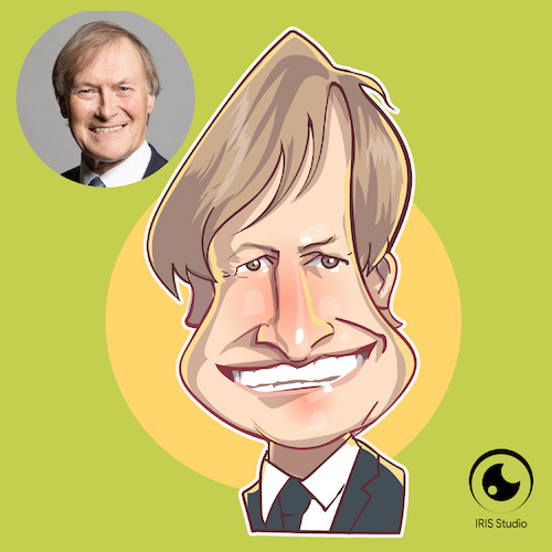 Cartoon: Caricature of David Amess (medium) by Gamika tagged caricature,of,david,amess