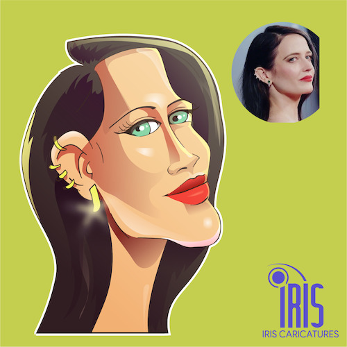 Cartoon: caricature of Eva Green (medium) by Gamika tagged cartcature