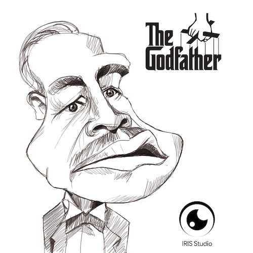 caricature of godfather By Gamika | Famous People Cartoon | TOONPOOL
