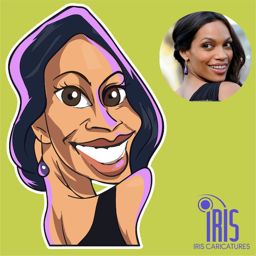 Cartoon: caricature of Rosario Dawson (medium) by Gamika tagged caricature,of,rosario,dawson