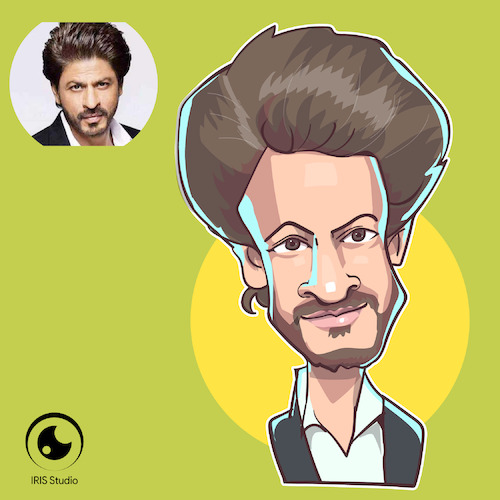 Caricature of Shah Rukh Khan By Gamika | Famous People Cartoon | TOONPOOL