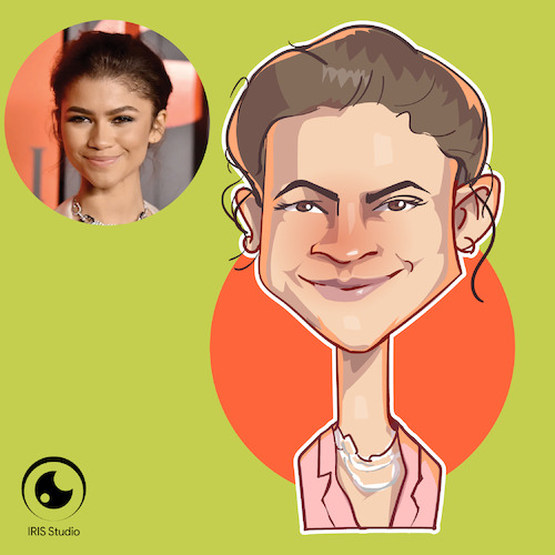 Cartoon: caricature of Zendaya (medium) by Gamika tagged caricature,of,zendaya