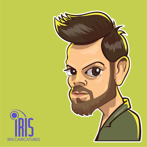 Cartoon: cartoon of virat kohli (medium) by Gamika tagged caricature