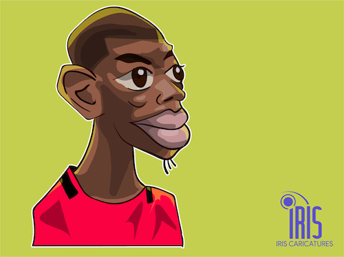 Cartoon: paul pogba (medium) by Gamika tagged paul,pogba,caricature,football