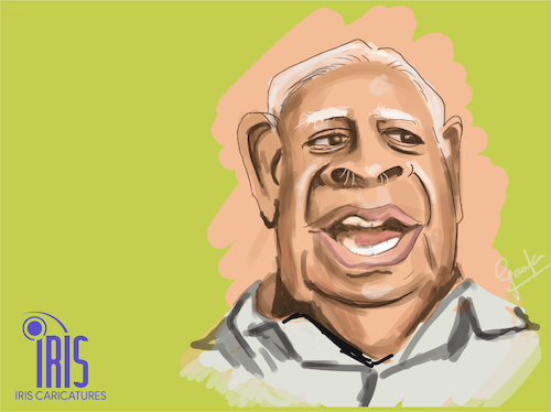 Cartoon: R. SAMPANTHAN SRI LANKAN POLITIC (medium) by Gamika tagged caricature,sampanthan,cartoon,sri,lanka