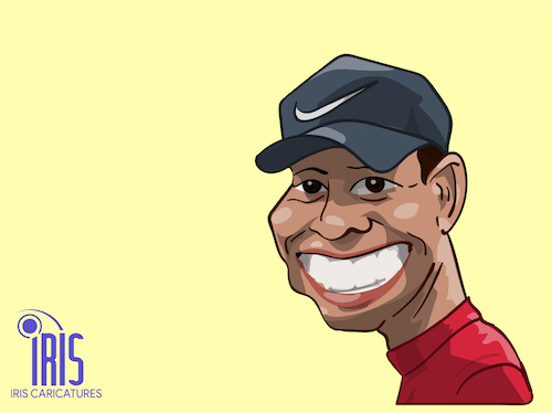 Cartoon: tiger woods cartoon (medium) by Gamika tagged caricature