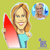 Cartoon: caricature of  bethany hamilton (small) by Gamika tagged caricature