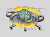 Cartoon: COVID -19 (small) by Gamika tagged covid,19,corona