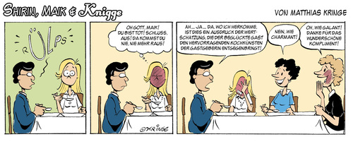 Cartoon: Knigge -  Rülps! (medium) by Kringe tagged jugendliche,jugend,bewerbung,benehmen,benimm,knigge,bewerbung,jugend,jugendliche,comic,strip