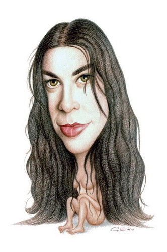 Cartoon: Alanis Morissette (medium) by Gero tagged caricature