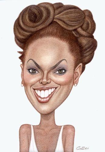 beyonce cartoon drawing