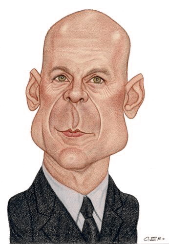 Cartoon: Bruce Willis (medium) by Gero tagged caricature