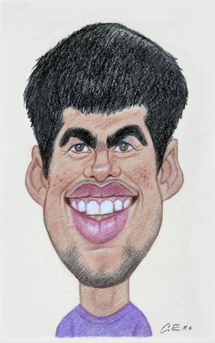 Cartoon: Carlos Alcaraz Garfia (medium) by Gero tagged caricature