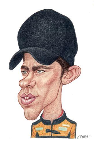 Cartoon: Casey Stoner (medium) by Gero tagged caricature