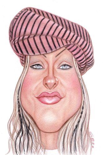 Cartoon: Christina Aquilera (medium) by Gero tagged caricature