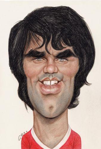 Cartoon: George Best (medium) by Gero tagged caricature