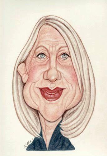 Cartoon: Helen Mirren (medium) by Gero tagged caricature