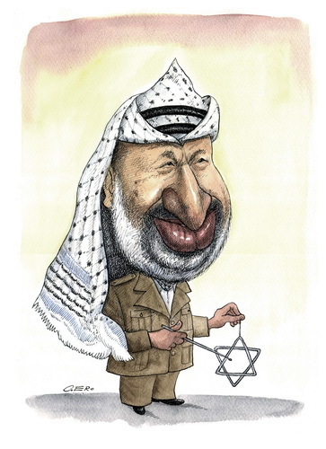 Cartoon: Yasser Arafat (medium) by Gero tagged caricature