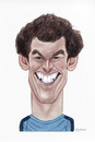 Cartoon: Andy Murray (small) by Gero tagged caricature