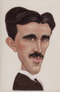 Cartoon: Nikola Tesla (small) by Gero tagged caricature