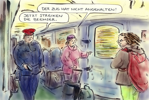 Streik By Bernd Zeller Politics Cartoon TOONPOOL
