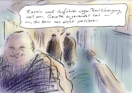 Cartoon: Weimarer Verhältnisse (medium) by Bernd Zeller tagged justiz