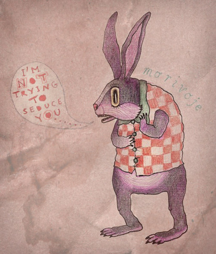 Cartoon: Seriously! (medium) by VLADIMIR tagged rabbit,cartoon,art