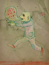 Cartoon: Flying Zombie (small) by VLADIMIR tagged zombie cartoon