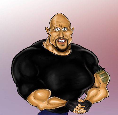 Cartoon: Dwane Johnson (medium) by Marycaricature tagged action,star,dwane,johnson