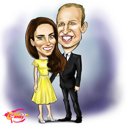 Cartoon: Kate and William (medium) by Marycaricature tagged duke,and,duchess,of,cambridge,kate,william