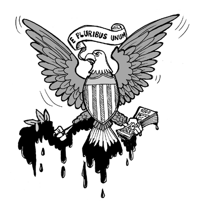 american eagle By Nenad Vitas | Business Cartoon | TOONPOOL