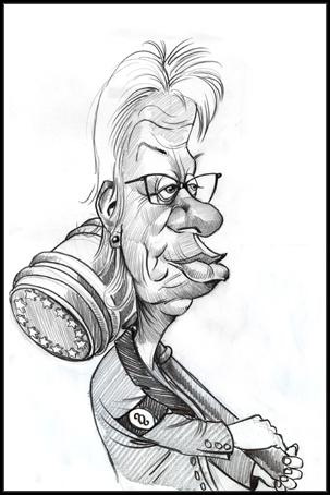 Cartoon: Carla DelPonte (medium) by Nenad Vitas tagged war